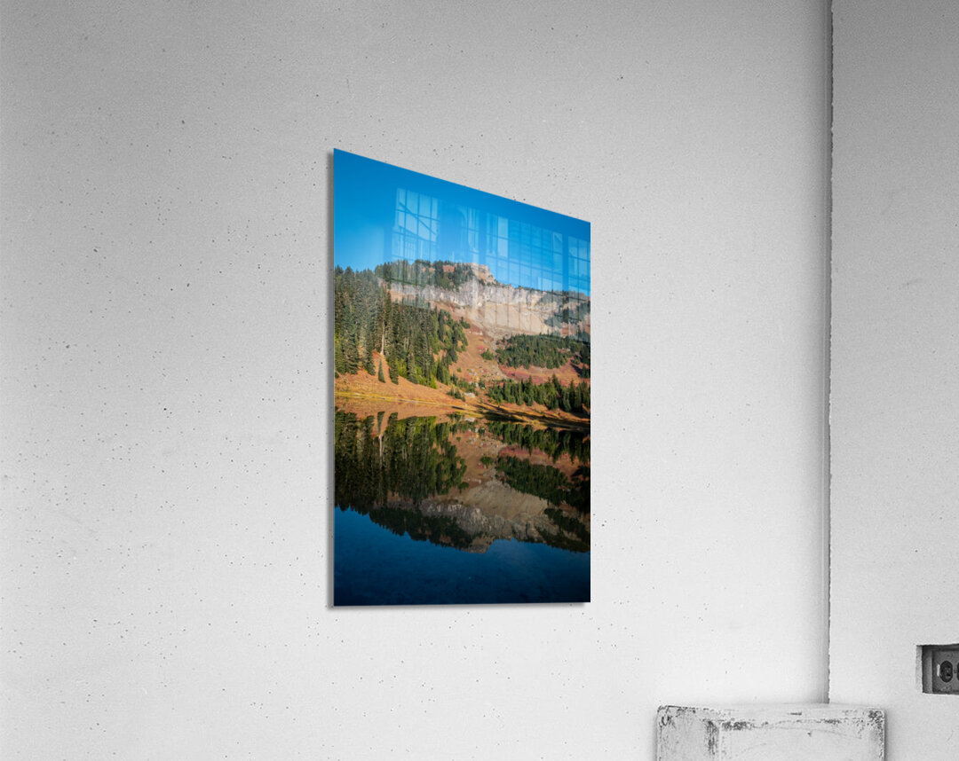 Mount Rainier Mirror Landscape Acrylic Print