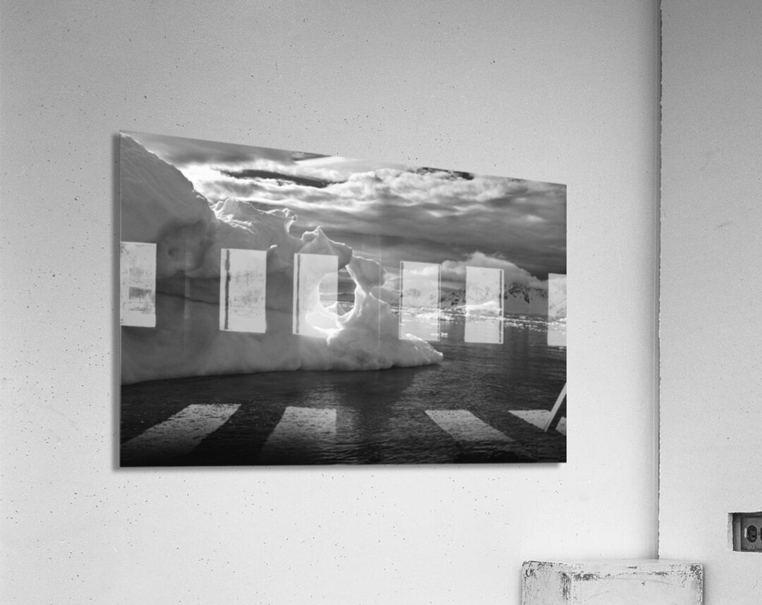 Ice Sculpture Window in Antarctica Acrylic Print