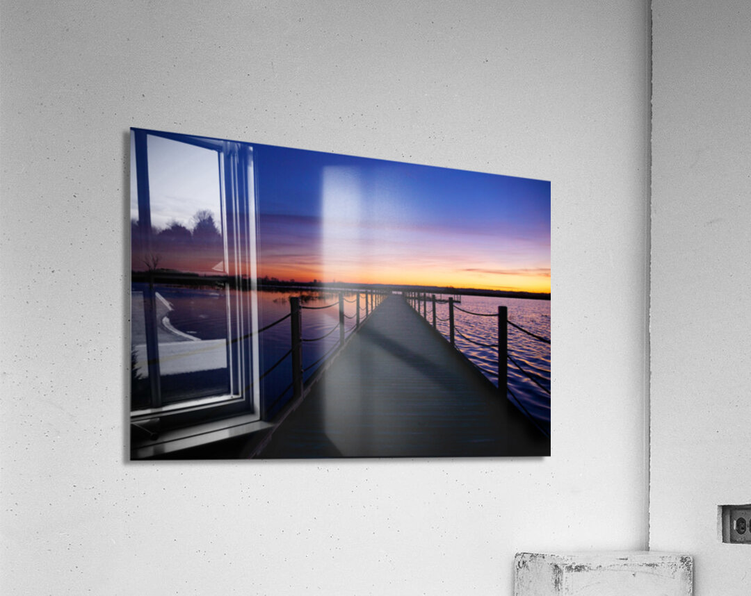 Pier Sunrise Acrylic Print