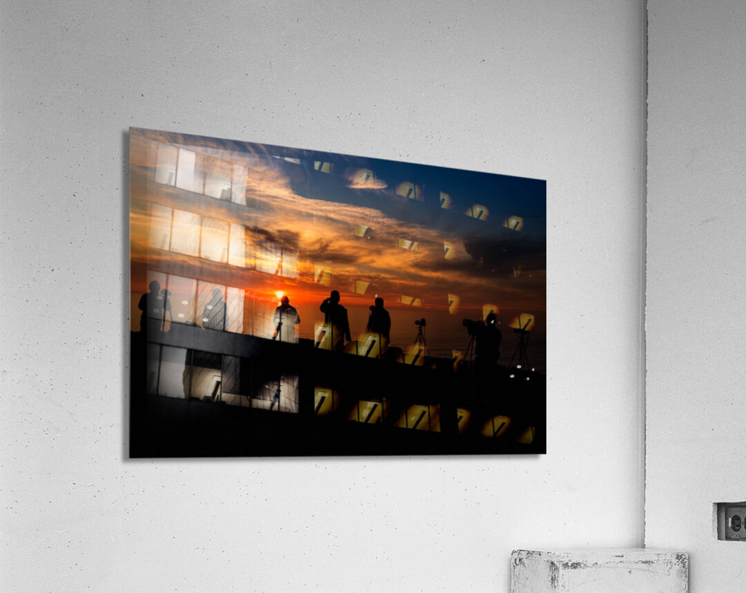 Sunset Photographers Acrylic Print
