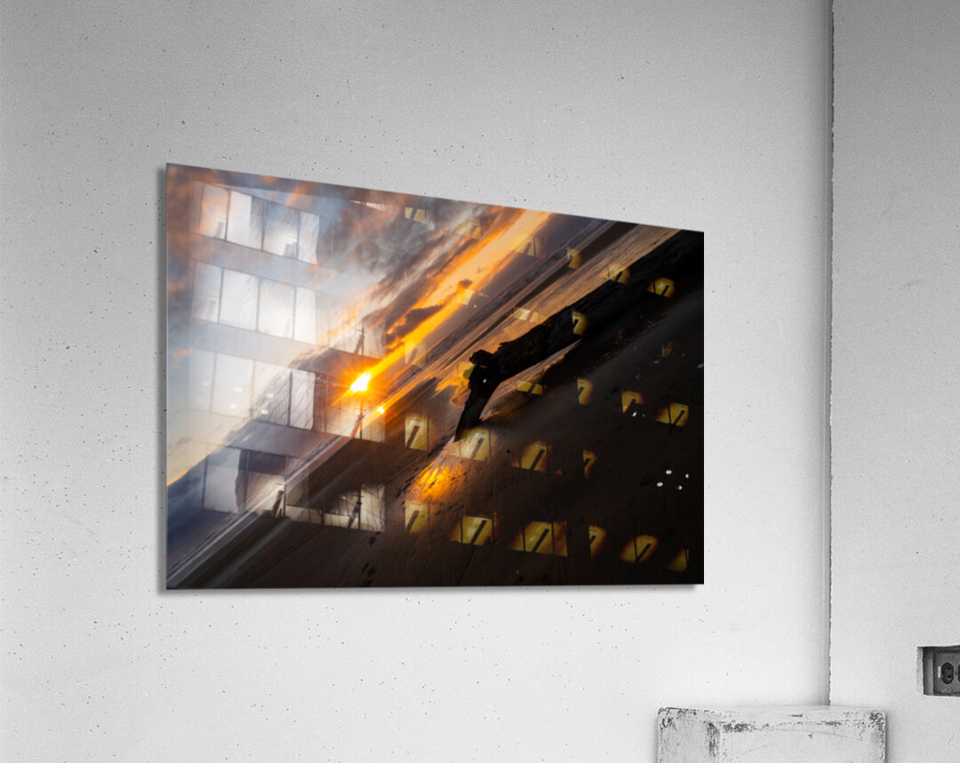 California Beach Sunset Acrylic Print