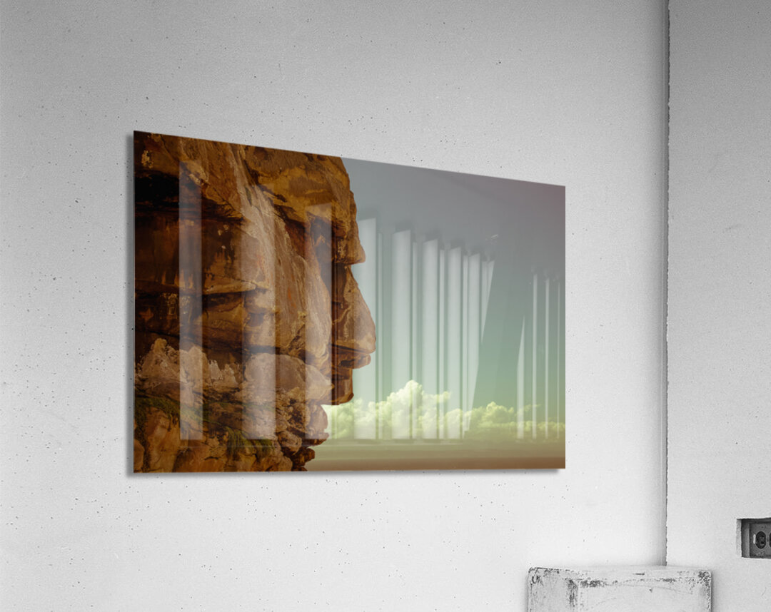 A Face In The Rock Acrylic Print