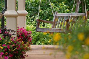Front Porch in the Spring