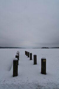 Frozen Wisconsin Lake