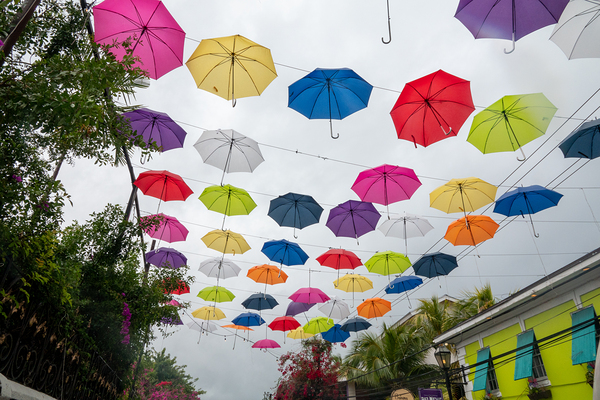 Umbrella Lane  Print