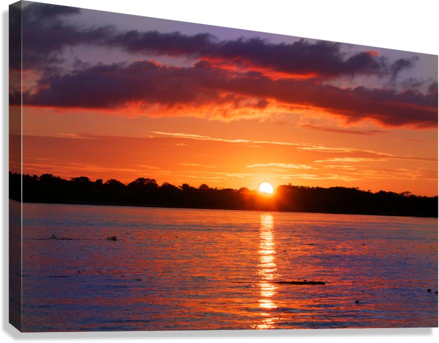 Amazon Sunset  Canvas Print