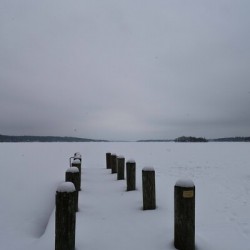 Frozen Wisconsin Lake