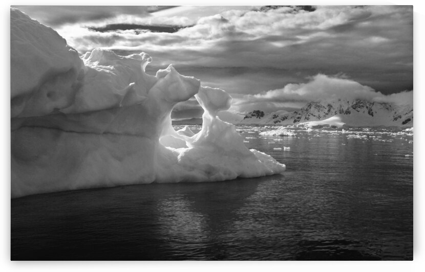 Ice Sculpture Window in Antarctica by Adel B Korkor