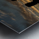 Moais Watching the Sunrise Metal print