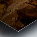 A Face In The Rock Metal print