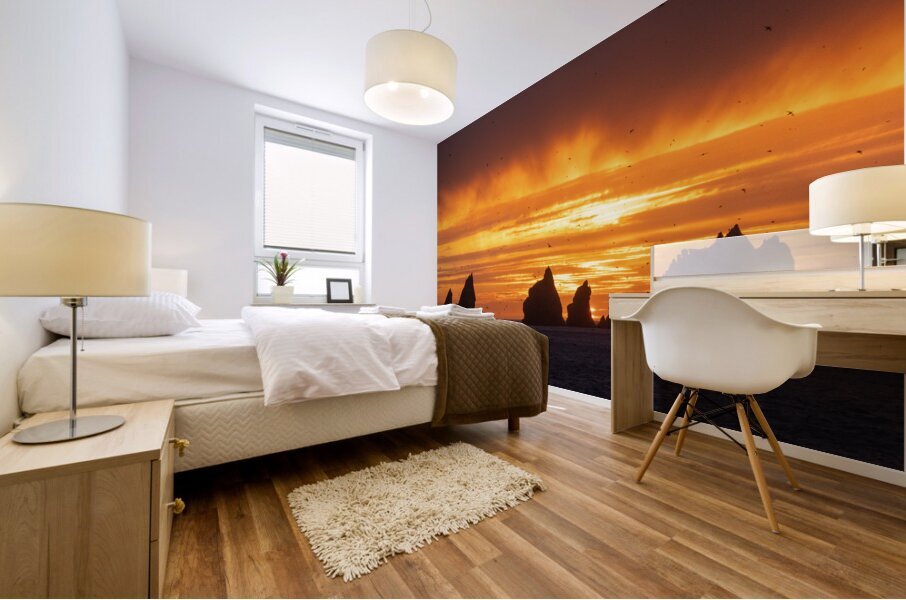 A Rocky Sunset Mural print