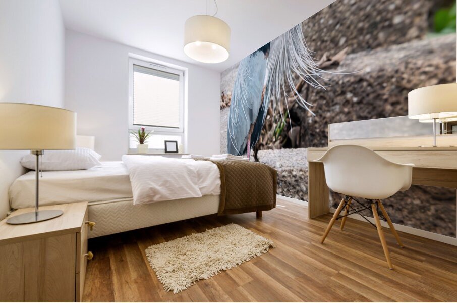 Great Blue Heron Mural print