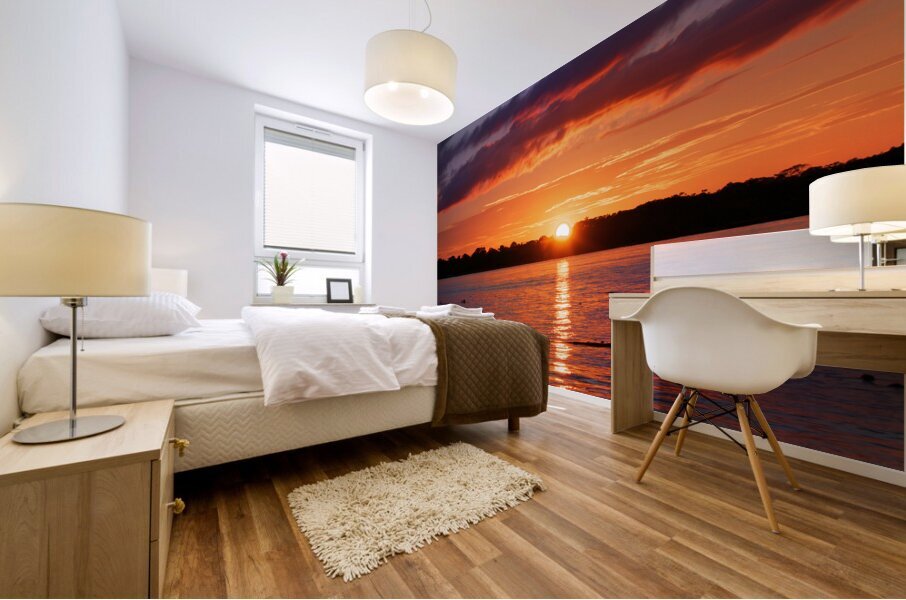 Amazon Sunset Mural print