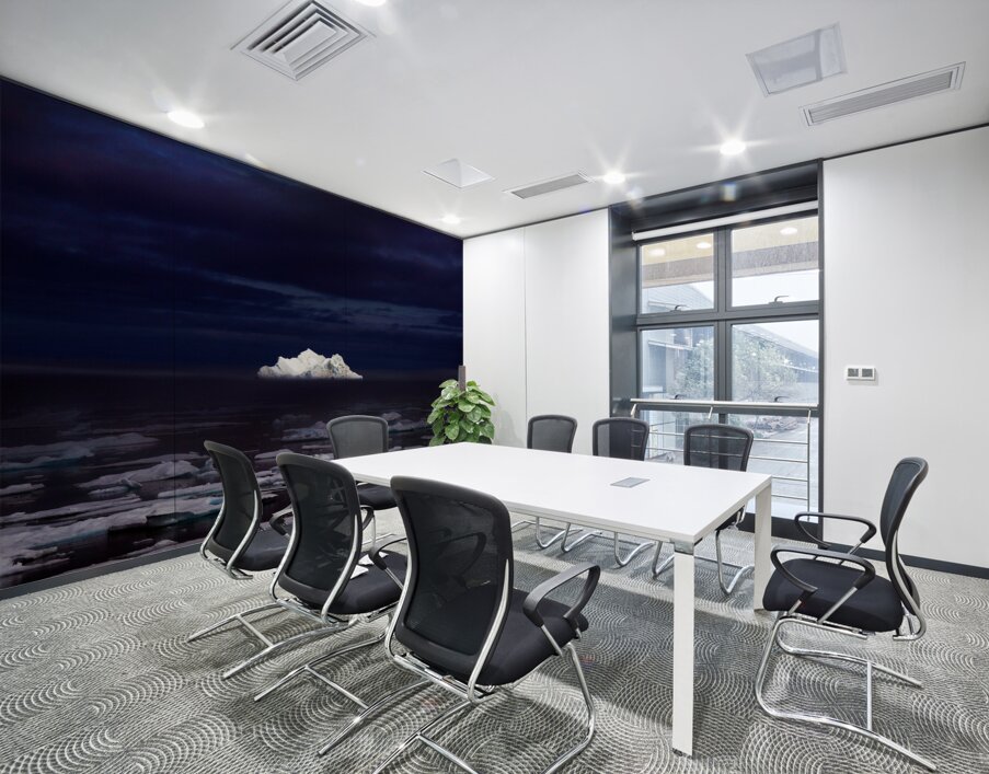 Iceberg in the Midnight Summer Wall Printing