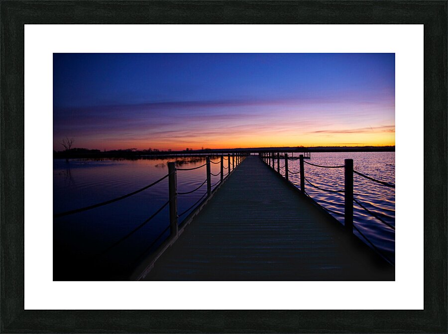 Pier Sunrise Picture Frame print