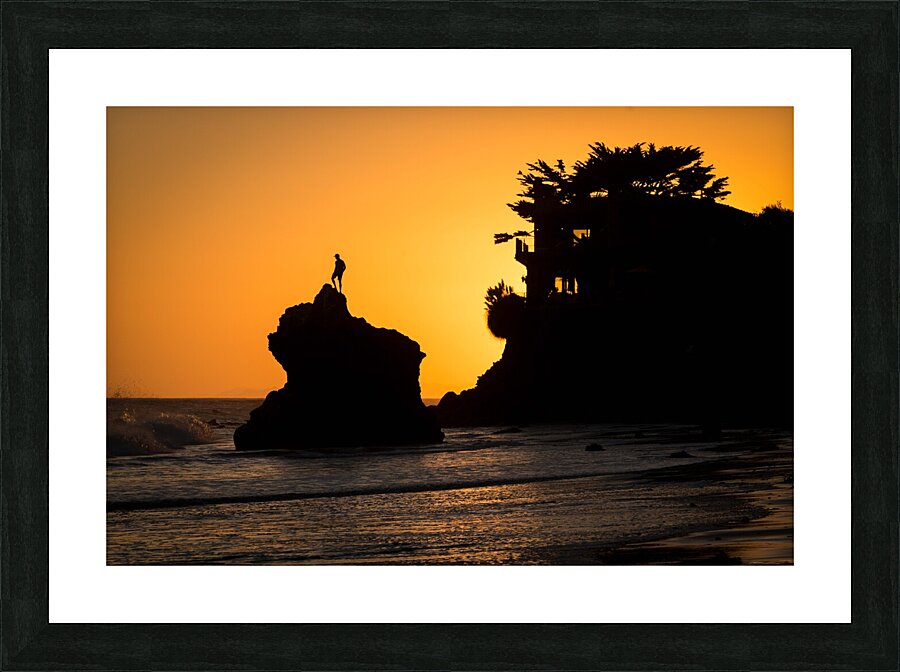 Triumph at Malibu Beach California Picture Frame print