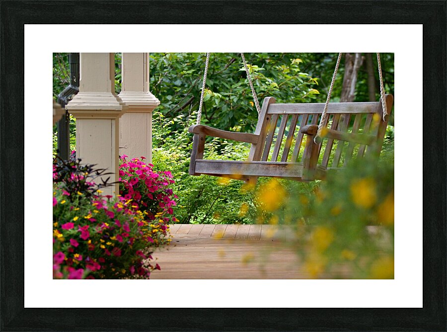 Front Porch in the Spring Picture Frame print