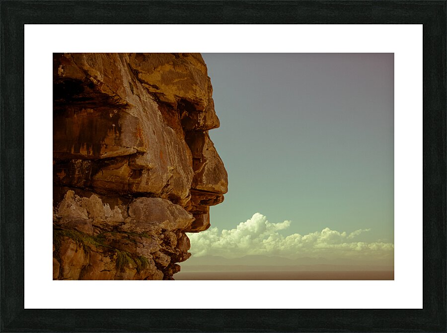 A Face In The Rock Picture Frame print