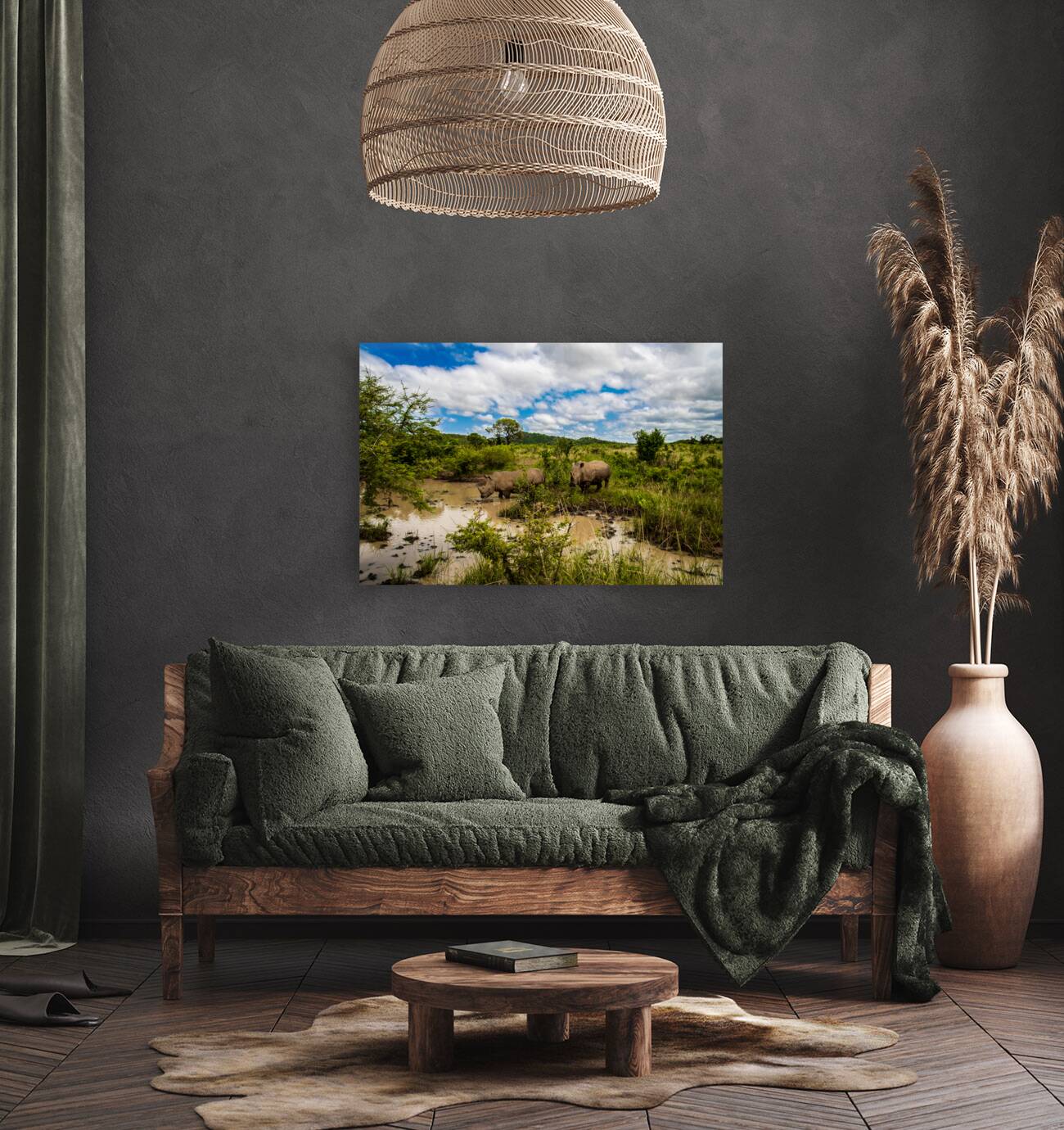 Rhinos at the Hluhluwe–Imfolozi Park Reproduction