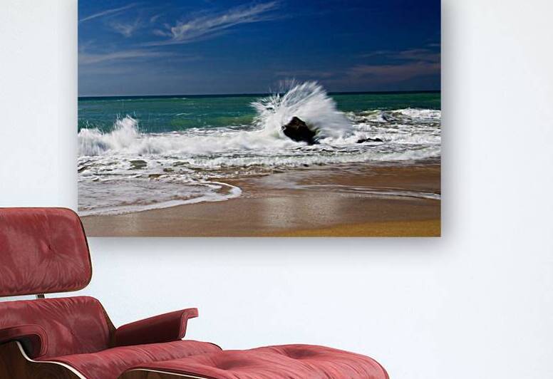 Water Dancing with a Boulder by Adel B Korkor