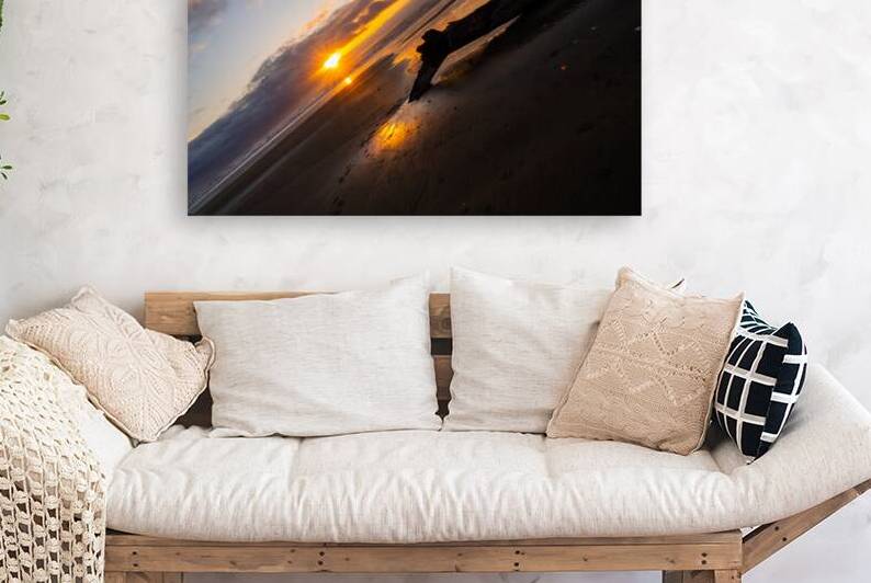 California Beach Sunset by Adel B Korkor