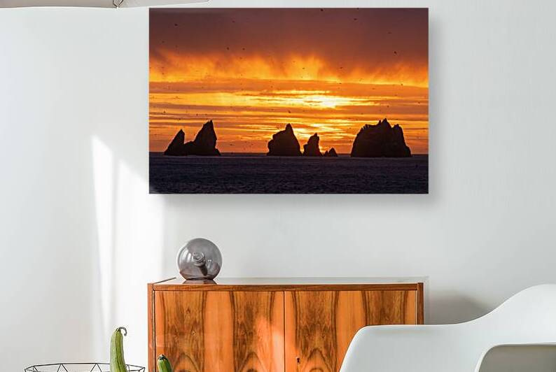 A Rocky Sunset by Adel B Korkor