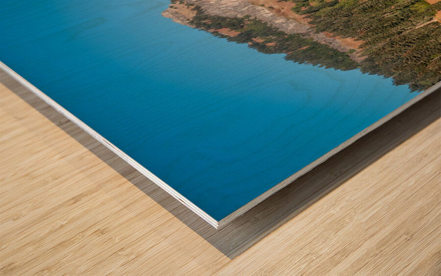 Mount Rainier Mirror Landscape Wood print