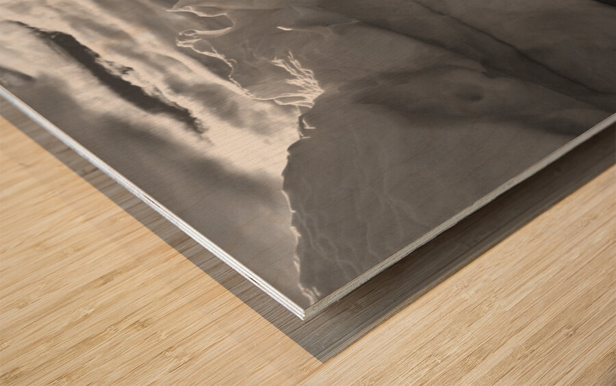 Ice Sculpture Window in Antarctica Wood print